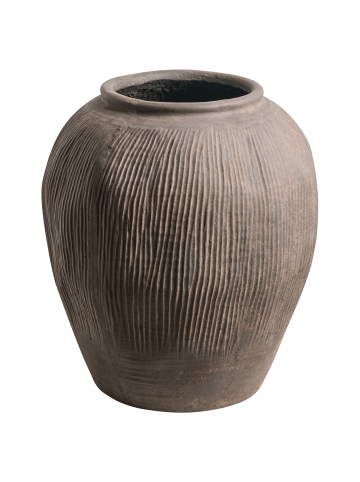 Beliani Blumenvase KATERINI in Braun - (W) 35 x (H) 40 x (L) 35 cm