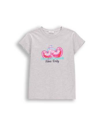 Coccodrillo T-Shirt mit kurzen Ärmeln in grau