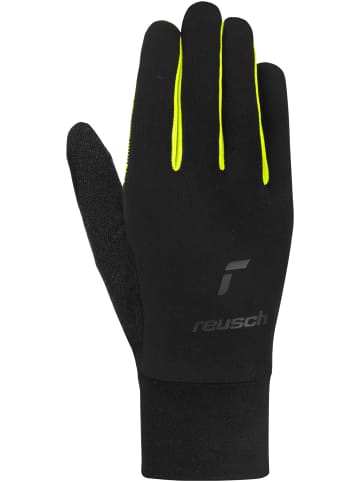 Reusch Fingerhandschuhe Liam TOUCH-TEC™ in 7752 black/safety yellow