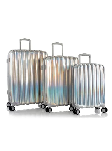 Heys Astro 4 Rollen Kofferset 3-teilig mit Dehnfalte in silver
