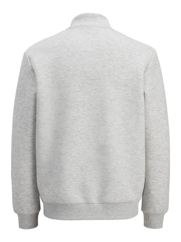 Jack & Jones Sweatshirt mit Reißverschluss in Light Grey Melange