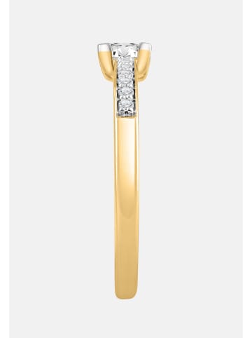 Diamant Exquis Ring aus 585 Gelbgold mit Diamant