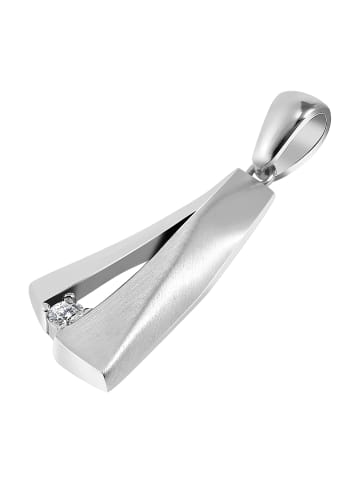 Adeliás Damen Anhänger aus 925 Silber mit Zirkonia in silber