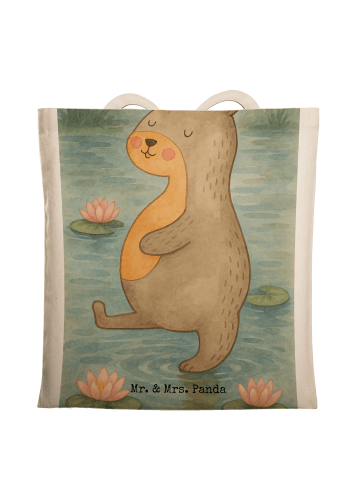 Mr. & Mrs. Panda Schultasche Otter Bauch Design ohne Spruch in Weiß