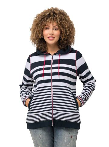 Ulla Popken Sweatjacke in marine