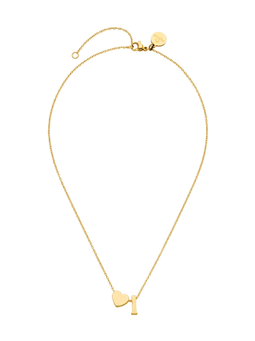 PURELEI Kette Letter Heart I Gold
