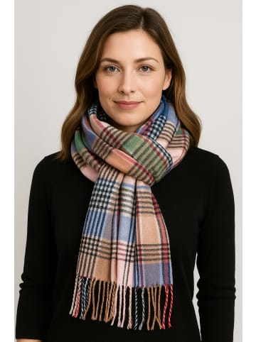 collezione alessandro Italienischer Schal " Karo Multi " in multi