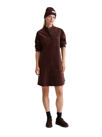 Marc O'Polo Samt-Hemdblusenkleid A-Shape in black cherry
