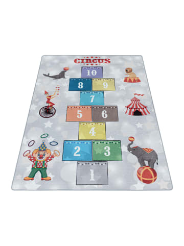 KADIMA DESIGN Teppich Kinder Flachgewebe Hüpfkästchen rutschfest Kinderzimmer