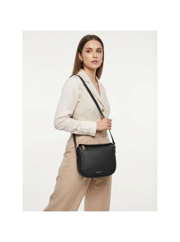 Lazarotti Bologna Leather Crossbody Umhängetasche Leder 25 cm black