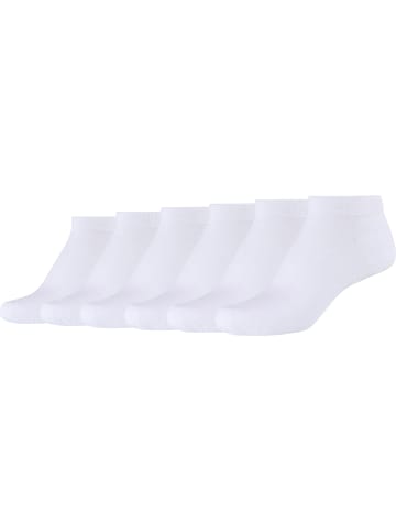 camano Sneaker-Socken 6 Paar silky feeling in weiß