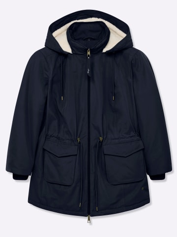 sheego Parka in tiefblau