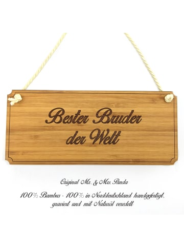 Mr. & Mrs. Panda Schild Bruder mit Spruch in Keine Angabe