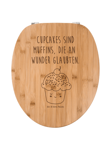 Mr. & Mrs. Panda Klodeckel Cupcake mit Spruch in Transparent