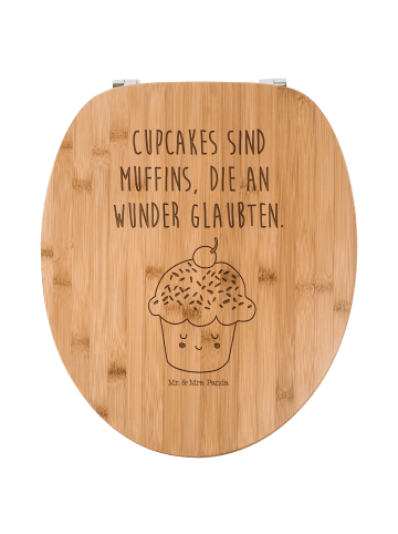 Mr. & Mrs. Panda WC Sitz Cupcake mit Spruch in Transparent