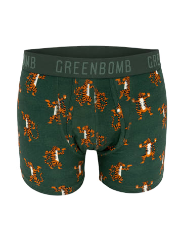 GreenBomb Trunk Animal Tiger in Dunkelgrün