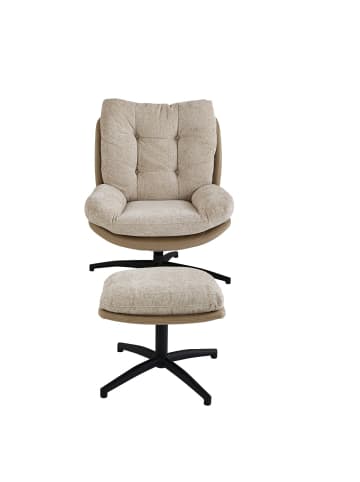 CALICOSY Sessel MANU in Beige - (W) 68  x (H) 90  x (L) 87 cm