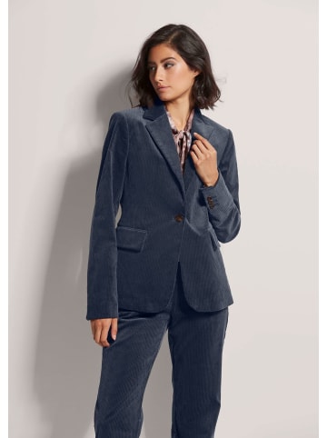 MADELEINE Klassischer Cordblazer mit Reverskragen in marine