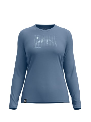 Langarmshirt in blau