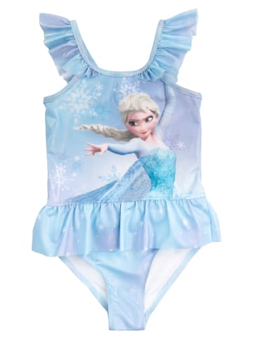 Disney Frozen Disney Die Eiskönigin Badeanzug mit Rüschen Elsa Frozen Schwimmanzug in blau