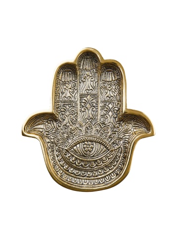 Butlers Deko Schale B 20 x T 18cm HAMSA in Gold