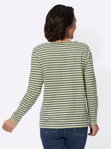 WITT WEIDEN Shirt in schilf-marine-geringelt