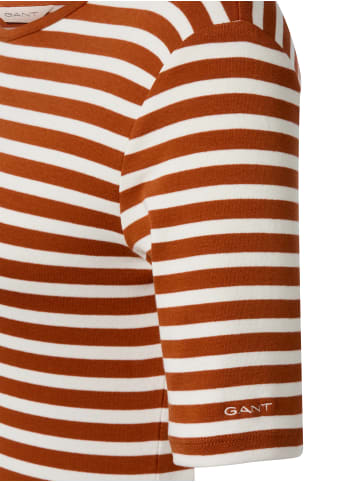 Gant T-Shirt in cognac ecru - 0004