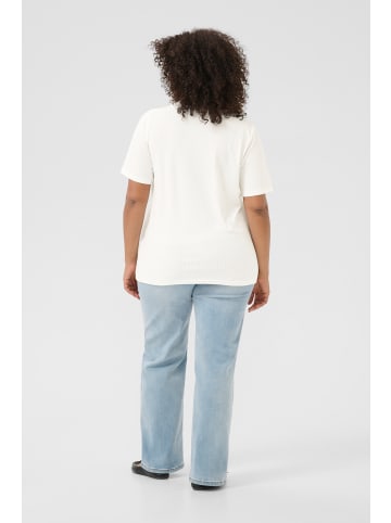 KAFFE curve Bluse kurzarm KCfananda Regular fit in Chalk CC.