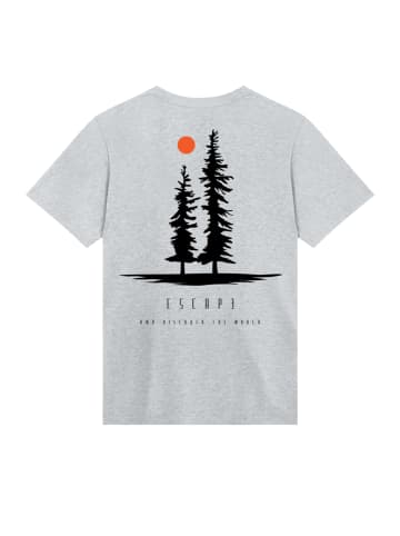 F4NT4STIC T-Shirt Escape Discover the World Pinetree in grau meliert