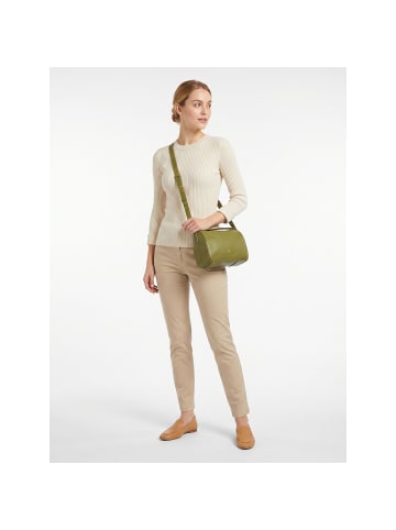 DuDu Up Umhängetasche Leder 19.5 cm in olive green
