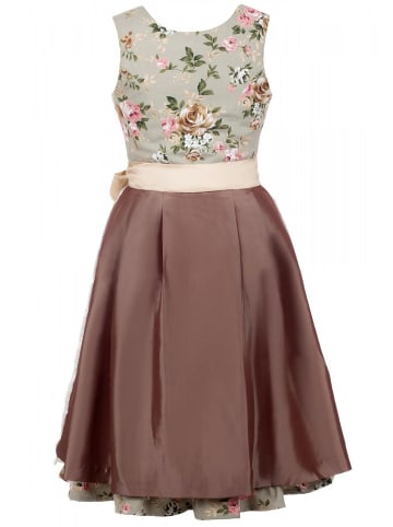 Edelnice Midi Dirndl 2-teilig in creme, grün