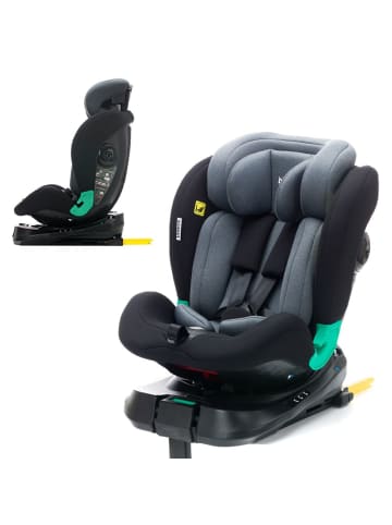 fillikid Reboarder-Kindersitz Luca 360° i-Size ab Geburt - 12 in grau,schwarz