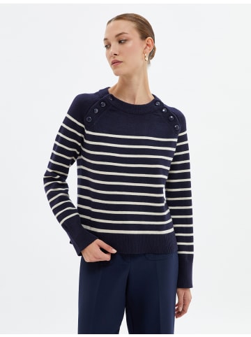 KOTON Sweater in Marineblau Gestreift