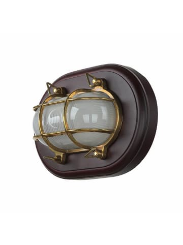 Licht-Erlebnisse Wandlampe EEK F (B)18 x (H)26 cm in Messing poliert TransparentMessing poliert Transparent