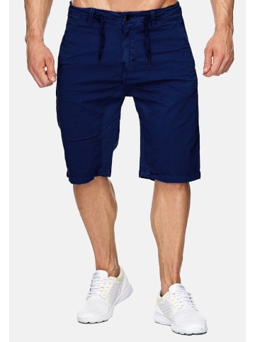 Max Men Bermuda Shorts Stretch 3/4 Chino Hose H1929 in Dunkelblau