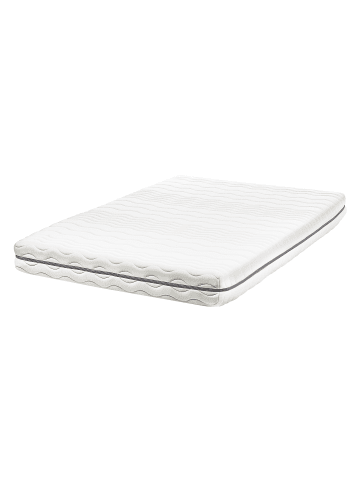Beliani Matratze JOLLY in Weiß/Grau - (W) 120 x (H) 18 x (L) 200 cm