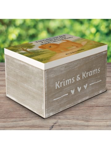 Mr. & Mrs. Panda Aufbewahrungsbox Hund Flauschig Design mit Spruch in Weiß