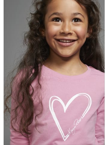 Kangaroos Langarmshirt in rosa