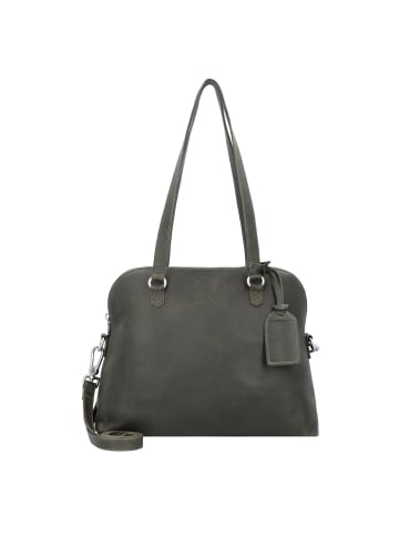 Cowboysbag Winwick Schultertasche Leder 34 cm in dark green