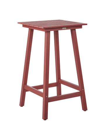 Beliani Stehtisch ADIRONDACK in Rot - (W) 59 x (H) 103 x (L) 60 cm