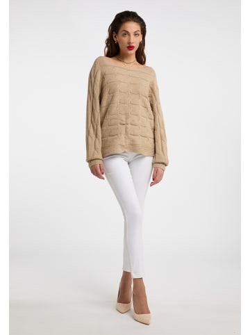 faina Damen Strickpullover in Beige