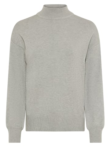 Laura Scott Strickpullover in hellgrau mélange