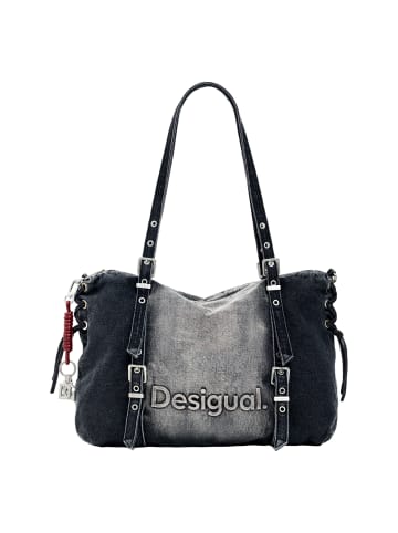 Desigual Umhängetasche 'Half Logo Denim Lanuza' in grau