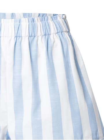 Marie Lund Shorts in hellblau weiß