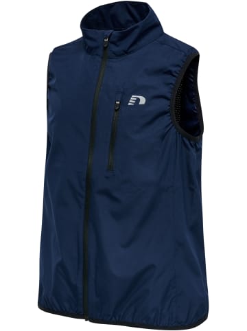 Newline Reißverschluss Vest Reflektierend Logo Kids Core Kinder in BLACK IRIS