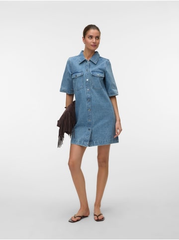 Vero Moda Jeanskleid in Light Blue Denim
