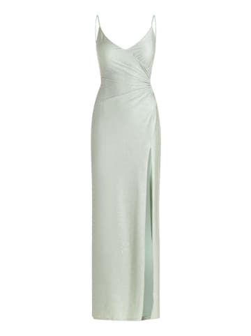 Vera Mont Abendkleid mit Seitenschlitzen in Mint/Silver