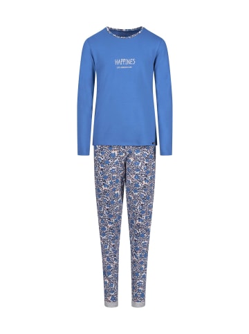 Skiny Pyjama in Blau/Blumen