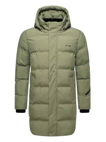 STONE HARBOUR Steppmantel Thadeek XX in Dusty Olive