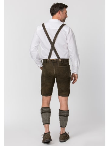 Stockerpoint Lederhose "Beppo 4" in bison gespeckt